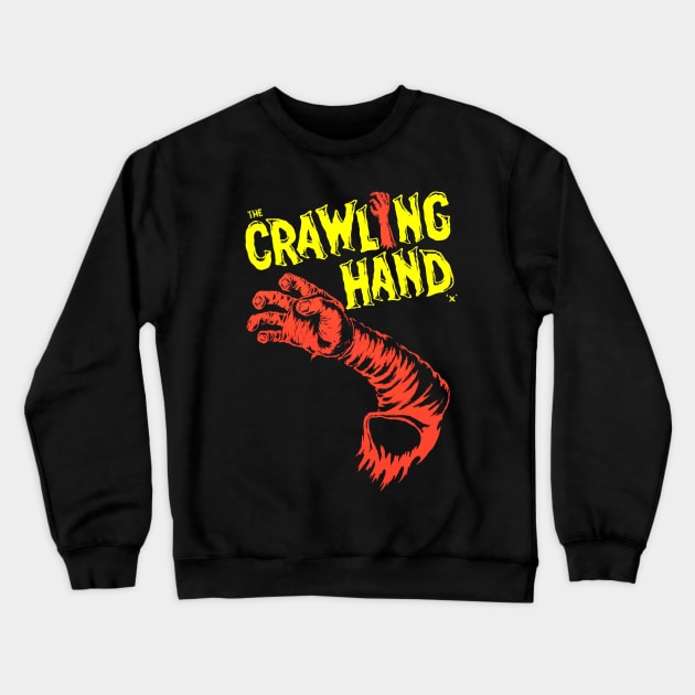 The crawling hand Crewneck Sweatshirt by GuitarManArts